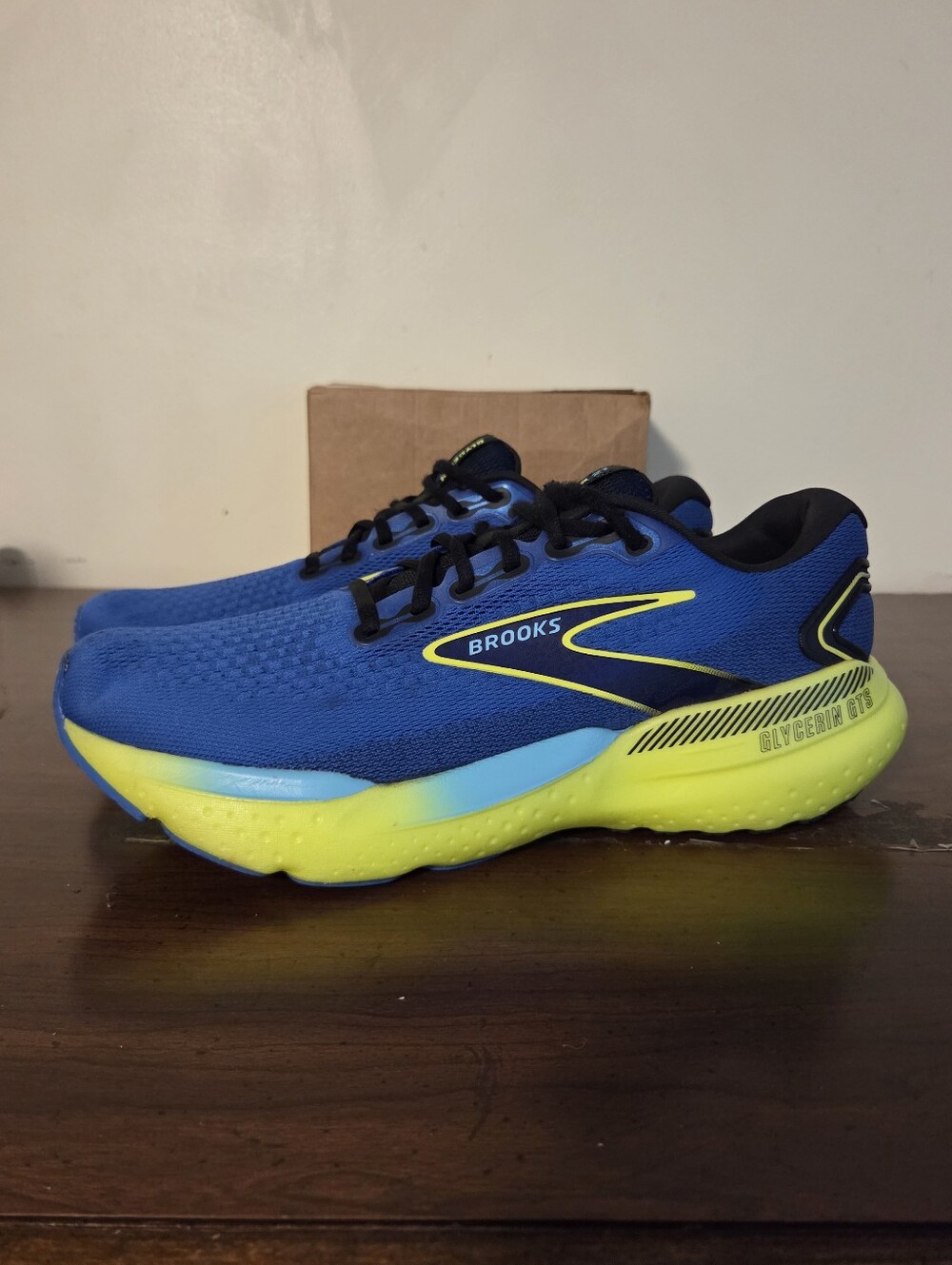 Brooks Glycerin 21 GTS Running Shoes Blue Men's Sz 11 EUC